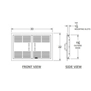 Bull 45580 30-Inch Stainless Steel Vented Double Door w/ Reveal | Buy at GW STORE