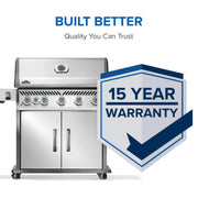 Napoleon Rogue PRO 625 SIB Freestanding Gas Grill w/ Infrared Side Burner | GW STORE