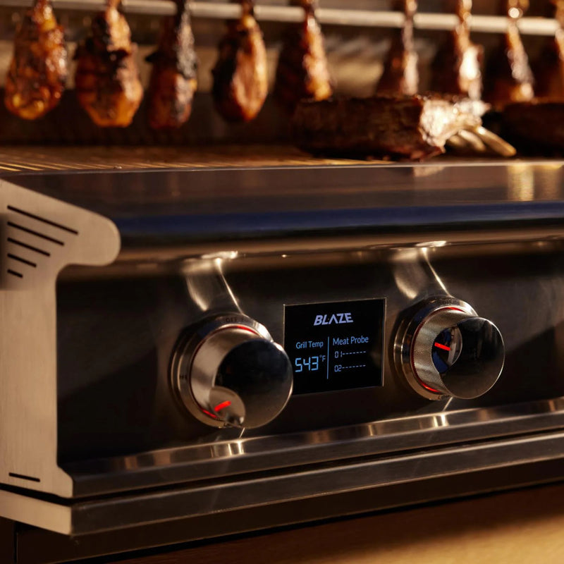Blaze LTE PRO 40-Inch 5-Burner Built-in Gas Grill w/ Digital Temperature Screen & Rear Infrared Burner | GW STORE