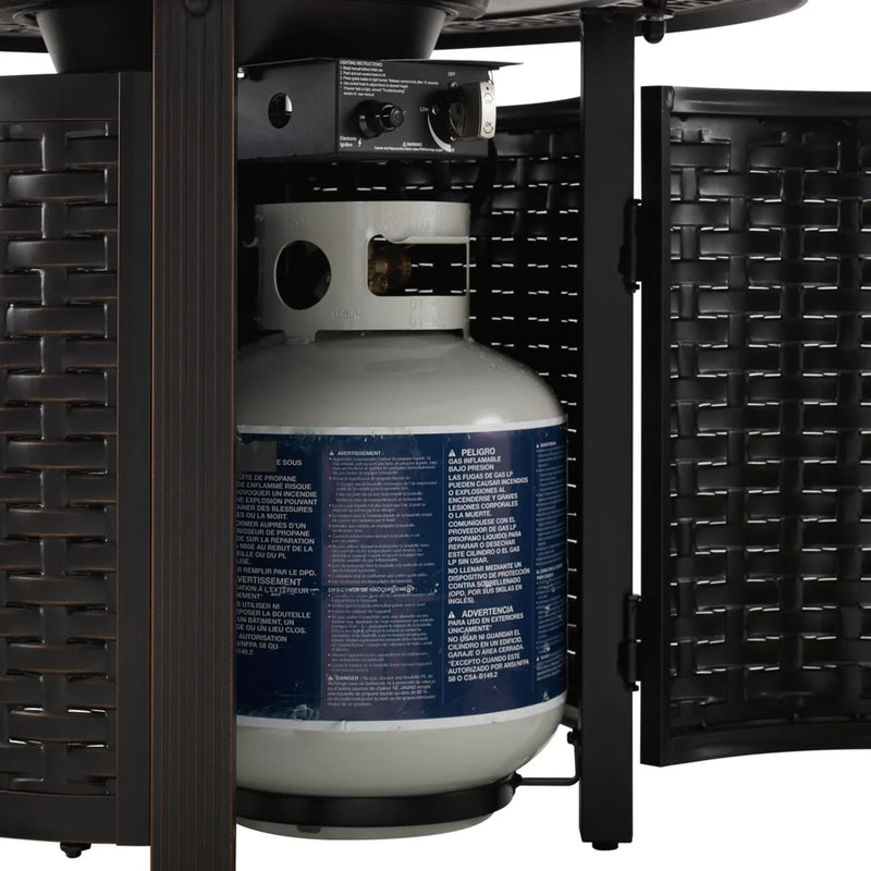 Well Traveled Living Hendricks Aluminum 34" Round Propane Fire Pit | GW STORE