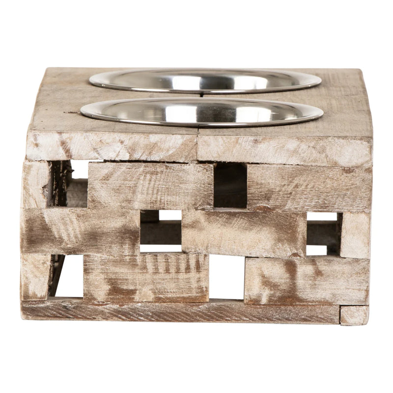 Huntley Pet Berjen Block Small Double Feeder | GW STORE