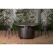 Well Traveled Living Bellante Woven Aluminum Propane Fire Pit | GW STORE