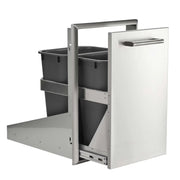 Coyote 18-Inch Front to Back Double Trash / Recycle Bin | GW STORE