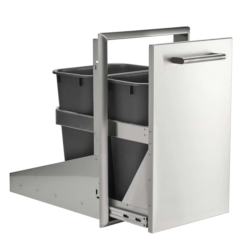 Coyote 18-Inch Front to Back Double Trash / Recycle Bin | GW STORE