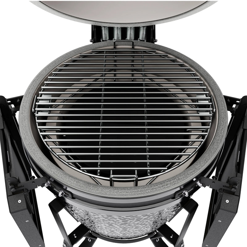 BSTRD Core Large Complete Gloss Graphite Freestanding Kamado Charcoal Grill | GW STORE
