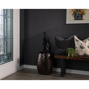 Well Traveled Living Bronze Finish Braga Metal Stool-Table-Container | GW STORE