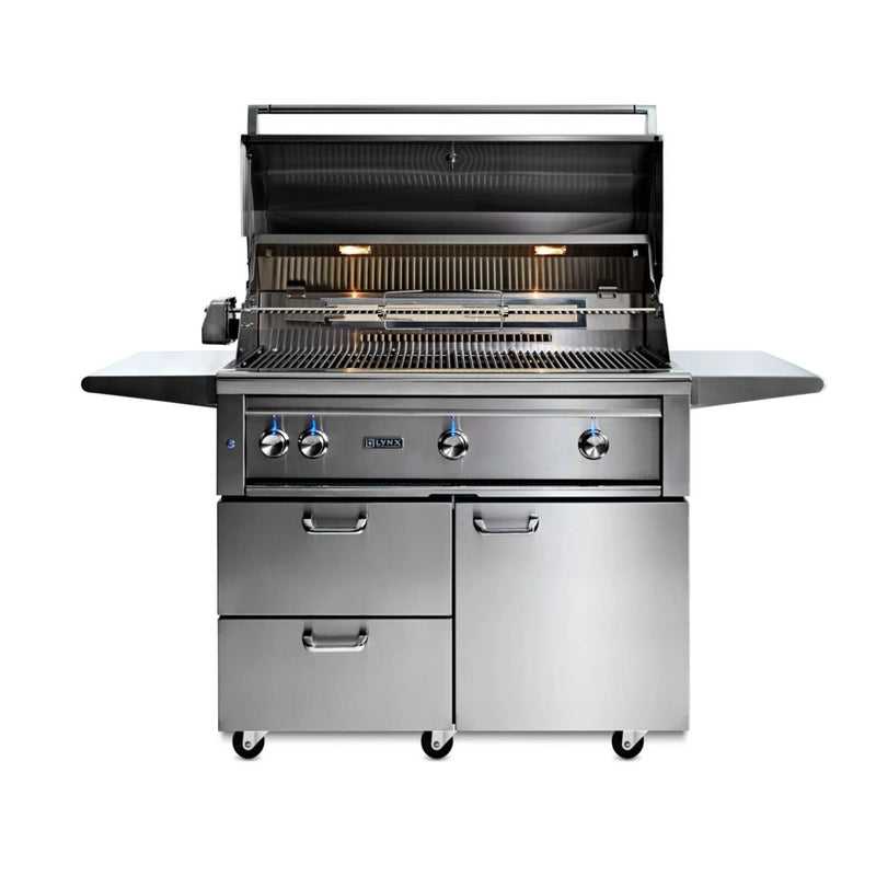 Lynx L42TRF Professionals 42-Inch Freestanding Gas Grill With One Infrared Trident Burner And Rotisserie | GW STORE