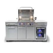 Mont Alpi MA-957RSFC 6 Ft Propane Outdoor Kitchen Island w/ Refrigerator | GW STORE