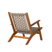 Well Traveled Living Vega Natural Stain Outdoor Chair in Diamond-Weave Wicker | GW STORE