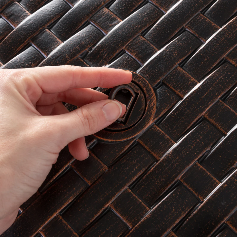 Well Traveled Living Florence Woven Aluminum Propane Fire Pit | GW STORE