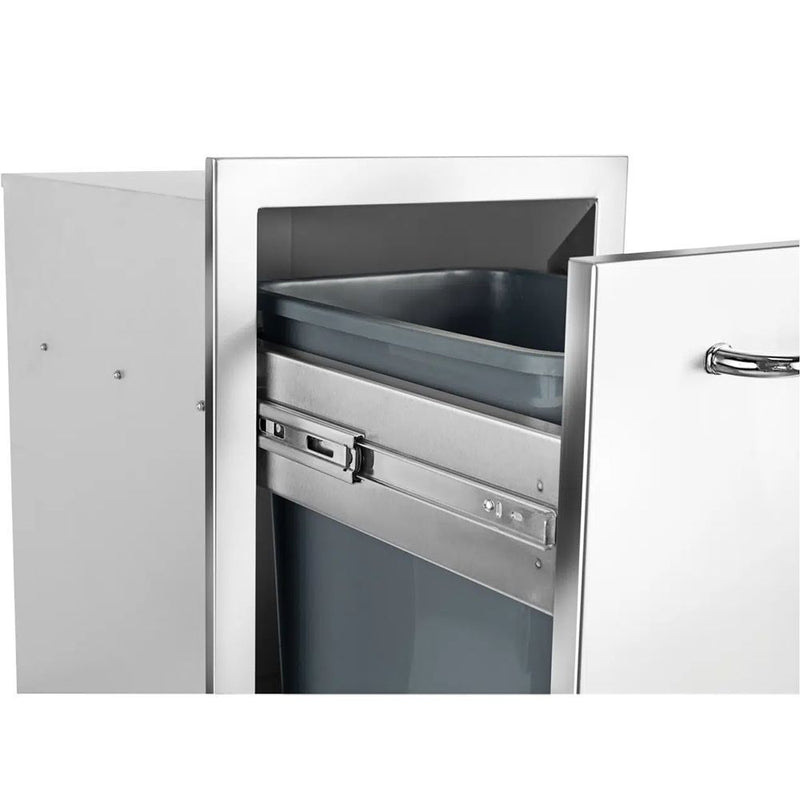 Bull 56960 Slim Stainless Steel 10 Gallon Roll-Out Trash Drawer w/ Reveal | Buy at GW STORE