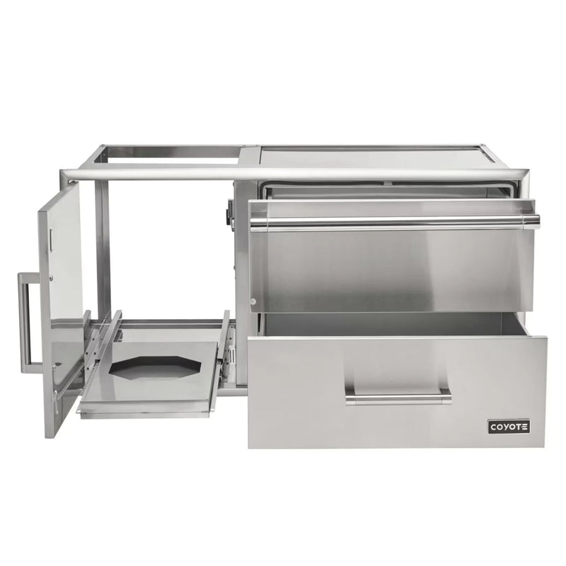 Coyote C3-CDWD 42-Inch Warming Drawer & Door Combo | GW STORE
