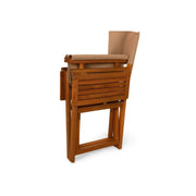 Well Traveled Living Walker Outdoor Folding Directors Chair w/ Side Tables | GW STORE