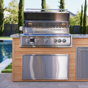 Blaze LTE PRO 32-Inch 4-Burner Built-in Gas Grill w/ Digital Temperature Screen & Rear Infrared Burner | GW STORE