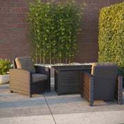 Well Traveled Living Miles Club Chair in Mocha Wicker | GW STORE