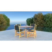 Well Traveled Living Sava Dining Side Chair in Black Webbing | GW STORE