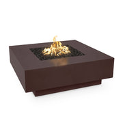 The Outdoor Plus Propane Gas Metal Powder Coat Cabo Square Fire Pit | GW STORE