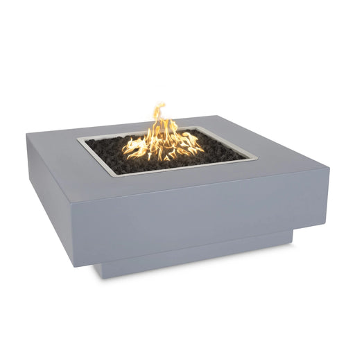 The Outdoor Plus Propane Gas Metal Powder Coat Cabo Square Fire Pit| GW STORE