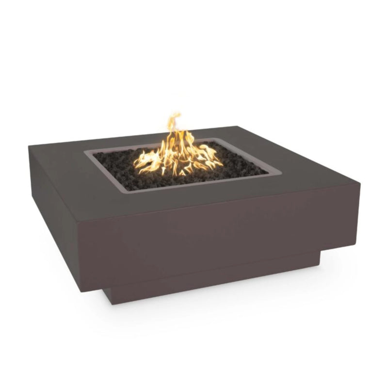 The Outdoor Plus Natural Gas Metal Powder Coat Cabo Square Fire Pit | GW STORE