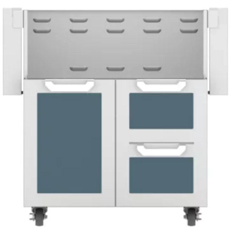 Hestan GCR30 30-Inch Grill Cart with Double Drawer and Door – Stainless Steel | GW STORE