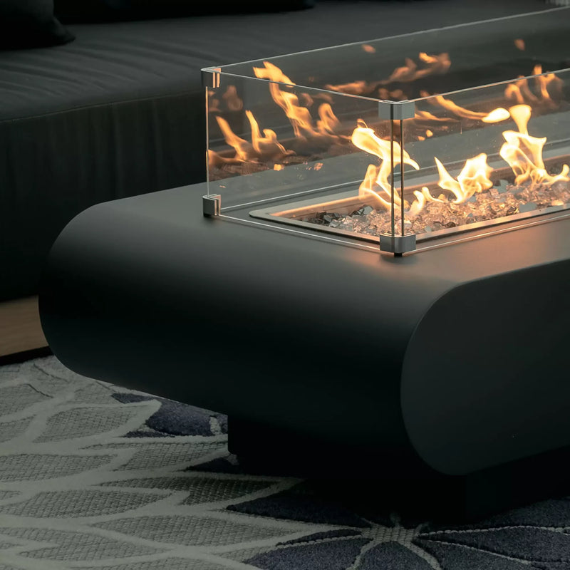 The Outdoor Plus La Jolla Powder Coated Liquid Propane Fire Pit | GW STORE