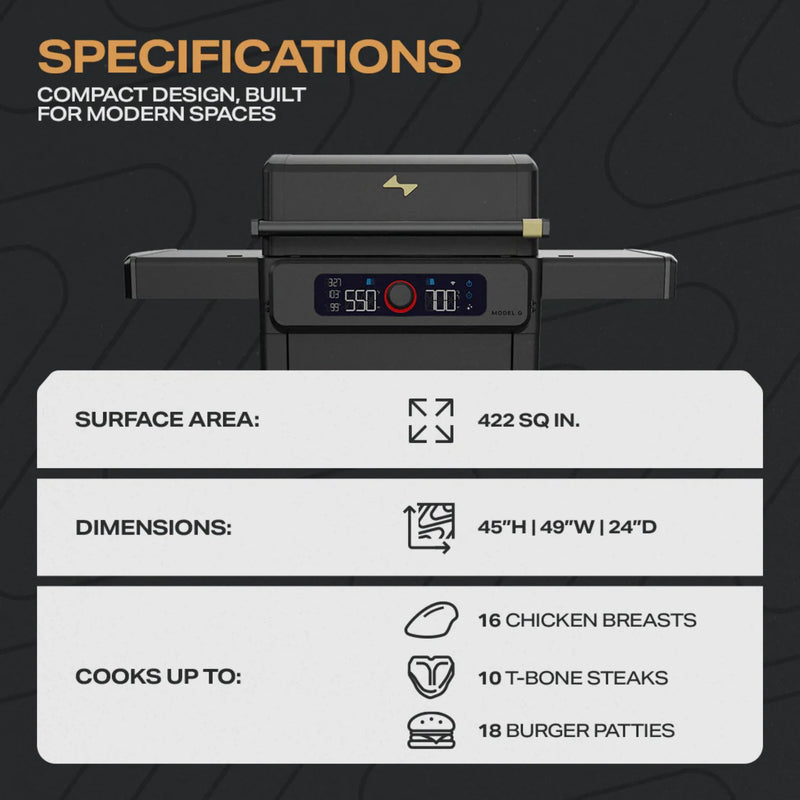 Current Model G2 Dual Zone Freestanding Electric Grill | GW STORE