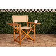 Well Traveled Living Walker Outdoor Folding Directors Chair w/ Side Tables | GW STORE