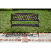 Well Traveled Living Simone Cast Aluminum Bench | GW STORE