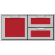 Hestan 42" Double Drawer & Storage Door Combo Recessed Marquise Acc | GW STORE