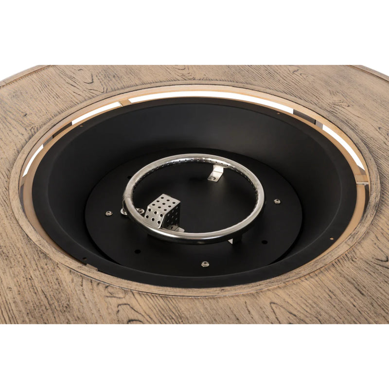 Well Traveled Living Thatcher Round Propane Fire Pit in Driftwood | GW STORE