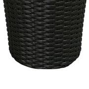 Well Traveled Living Noah Round Wicker Planter 2-piece Set in Black | GW STORE