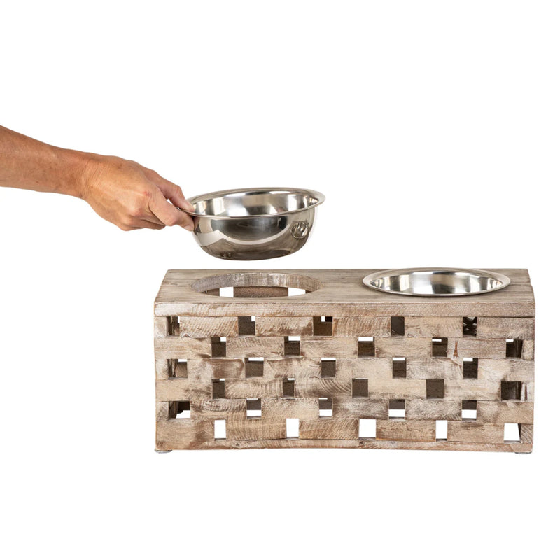 Huntley Pet Berjen Block Large Double Feeder | GW STORE