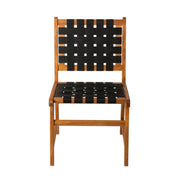 Well Traveled Living Sava Dining Side Chair in Black Webbing | GW STORE