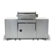 Mont Alpi MA-957RSFC 6 Ft Propane Outdoor Kitchen Island w/ Refrigerator | GW STORE