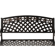 Well Traveled Living Scarlet Aluminum Patio Bench in Antique Bronze | GW STORE
