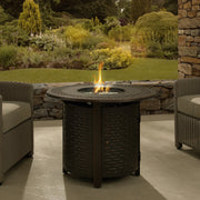 Well Traveled Living Hendricks Aluminum 34" Round Propane Fire Pit | GW STORE