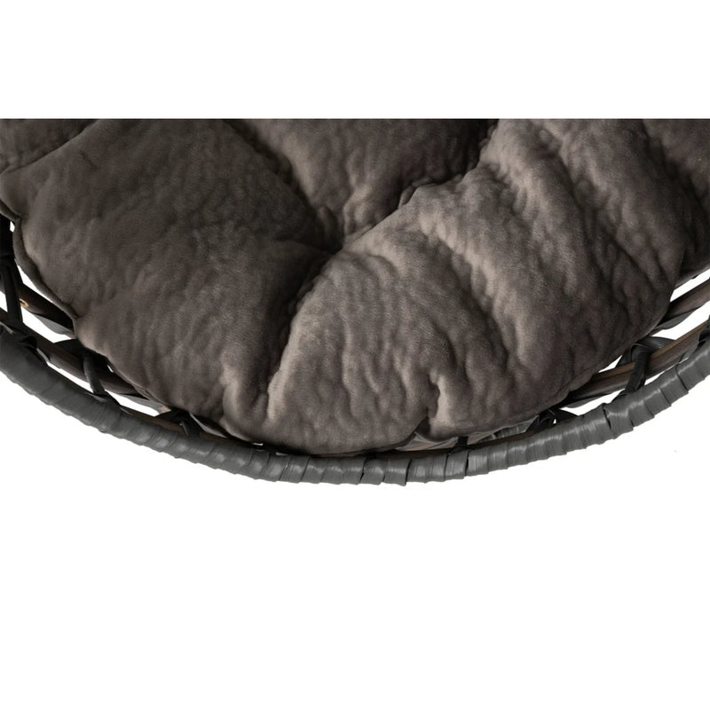Huntley Pet Hemisphere Rattan Pet Bed, Grey | GW STORE