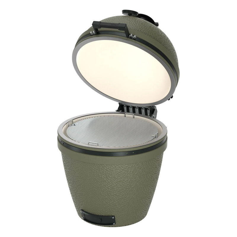 BSTRD XL Solo Alpine Green Built-In Kamado Charcoal Grill | GW STORE