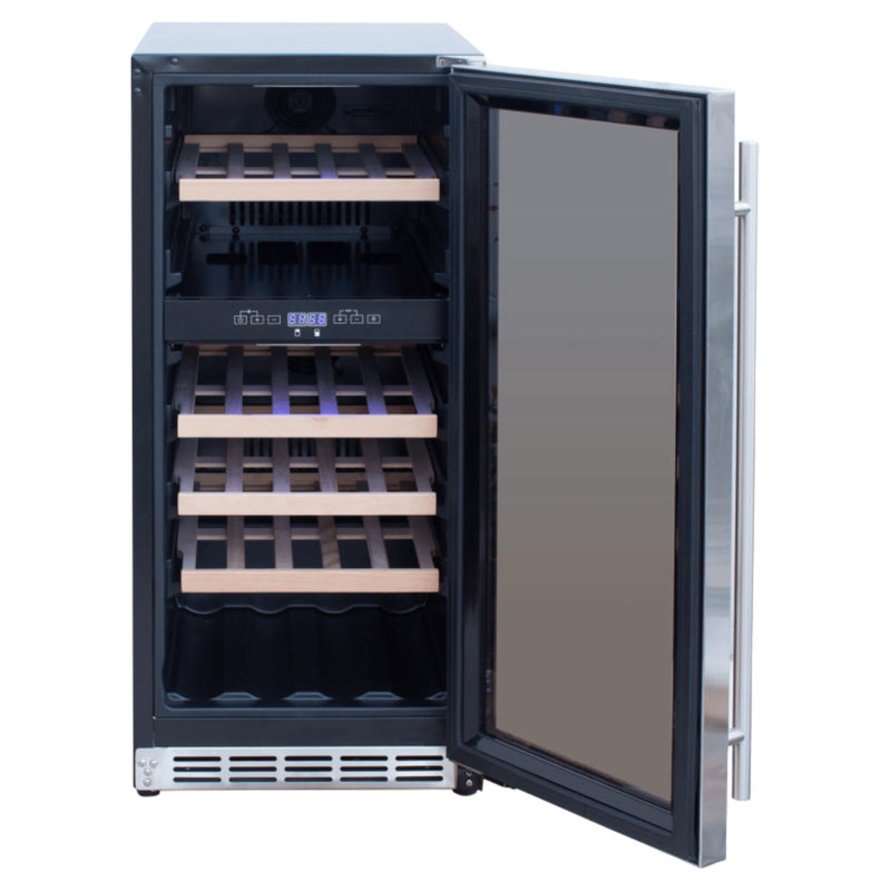 Summerset 15-Inch 3.2 Cu. Outdoor Dual Zone Wine Cooler | GW STORE