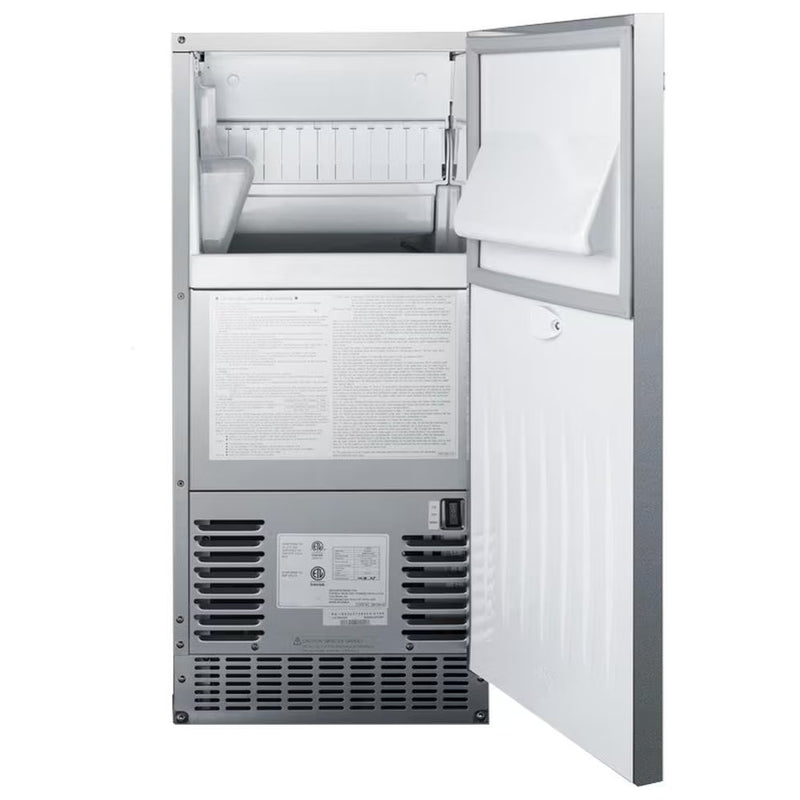 Bull 60 Lb. 15-Inch Outdoor Rated Commercial Ice Maker w/ Drain Pump | Buy at GW STORE