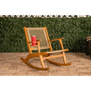 Well Traveled Living Vega Outdoor Rocking Chair with Beverage Holder | GW STORE
