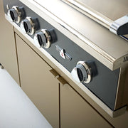 Challenger Designs Cascade 82.5-Inch Powder Coated Aluminum Kitchen Island for 32 Inch Grill | GW STORE