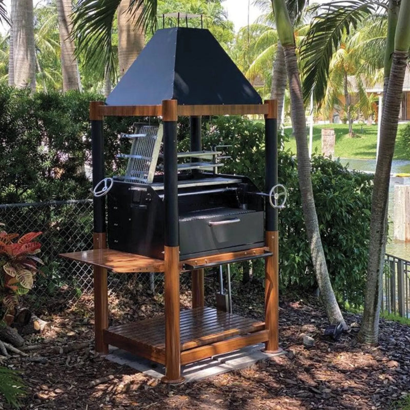 Tagwood BBQ02SI Premium Freestanding Santa Maria Argentine Grill - "The Beast" | GW STORE