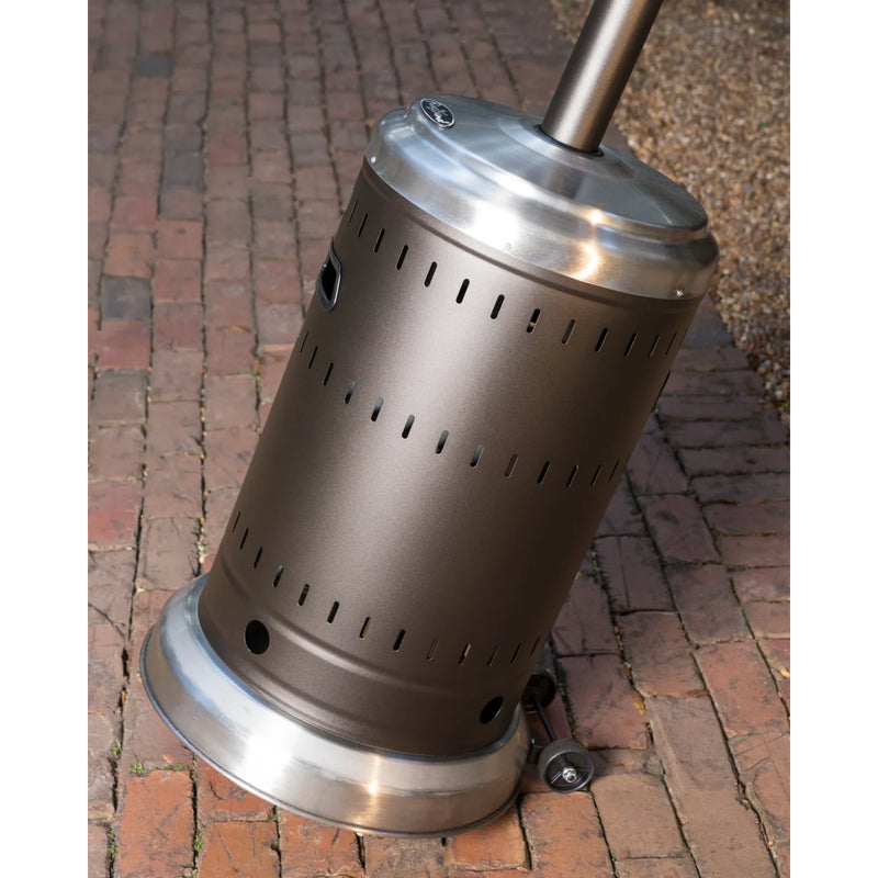 Well Traveled Living Ash & Stainless Steel Finish Propane Gas Patio Heater | GW STORE