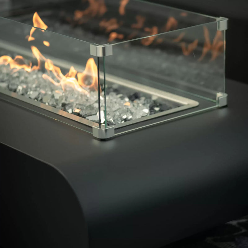 The Outdoor Plus La Jolla Powder Coated Liquid Propane Fire Pit | GW STORE