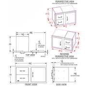 Bull 55890 38-Inch Stainless Steel Access Door & Double Drawer Combo w/ Reveal | Buy at GW STORE