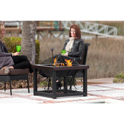 Well Traveled Living Hammer Tone Bronze Finish Cocktail Table Fire Pit | GW STORE