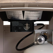 Well Traveled Living Thatcher Round Propane Fire Pit in Driftwood | GW STORE