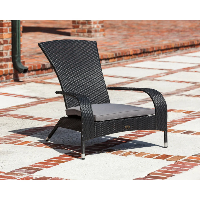 Well Traveled Living Black Coconino Wicker Chair | GW STORE
