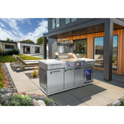 Mont Alpi MA-957RSFC 6 Ft Propane Outdoor Kitchen Island w/ Refrigerator | GW STORE